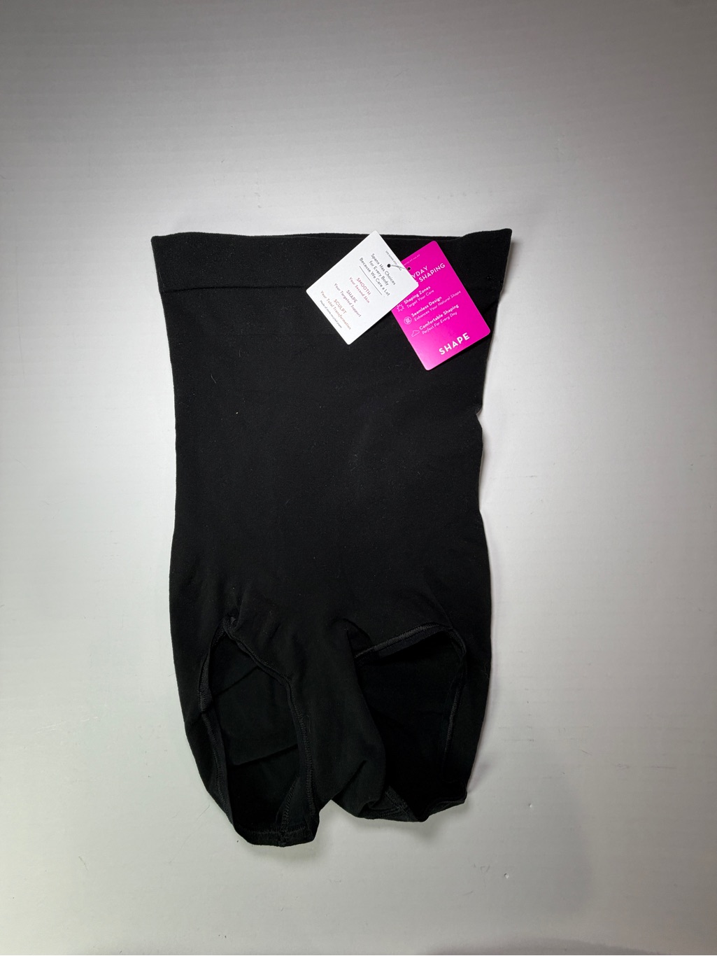 Spanx Black Shapewear Shorts With Red Hang Tag